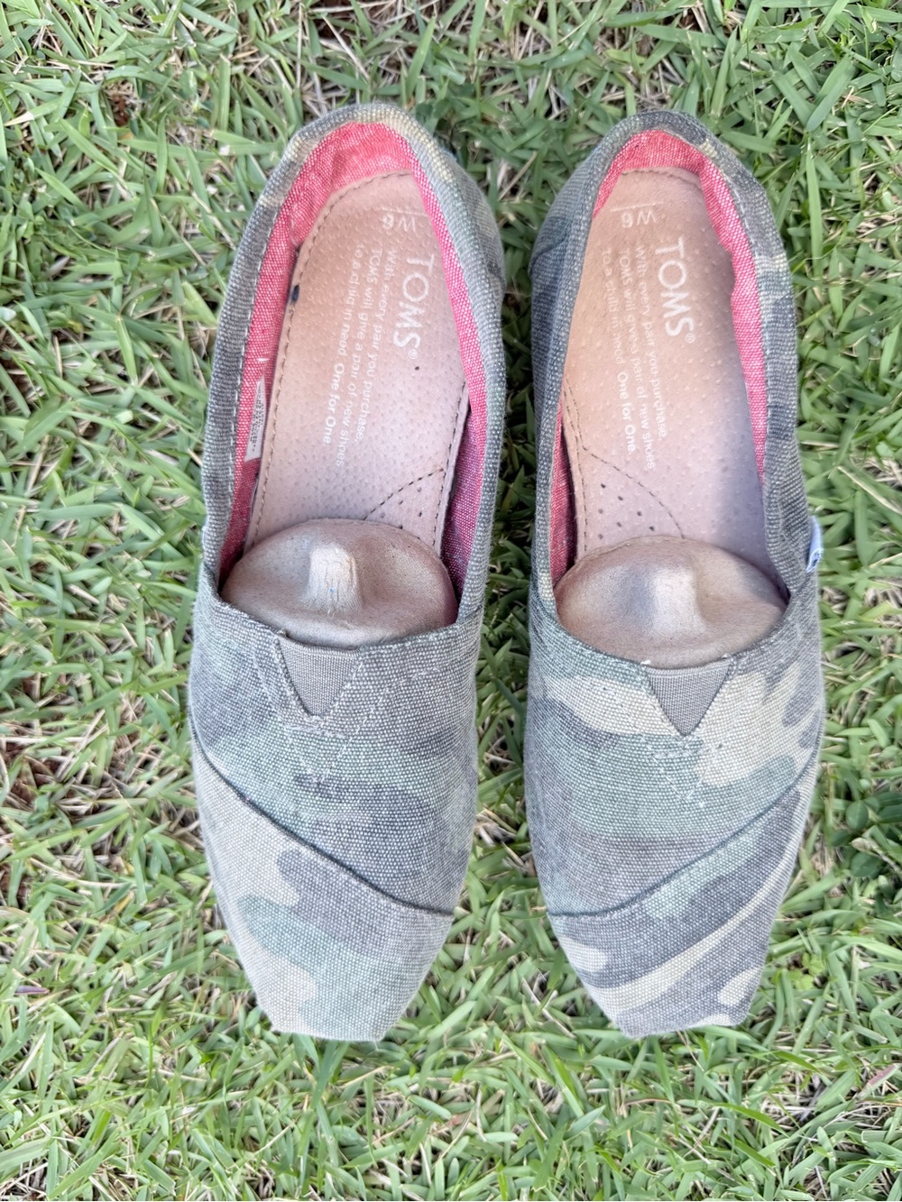 Toms Women's Slip-On Flats in Camo Green